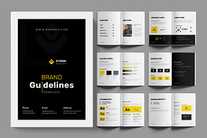 Brand Guidelines Layout, a Brochure Template by ContestDesign