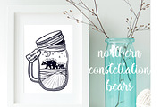 northern constellation bears, a Pattern Graphic by Vavavka (Thumbnail 1 of 9)