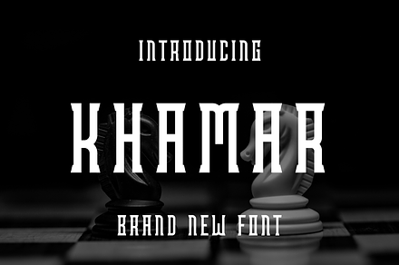 Khamar, a Serif Font by lelevien