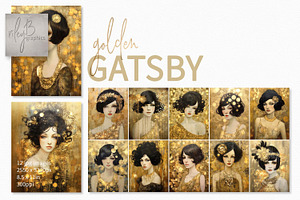 Golden Gatsby Paintings