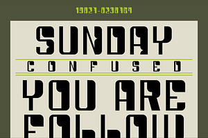 Desfconched A Display Font