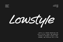 Lowstyle – Stylish Handwriting Font