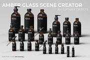 Amber Glass Scene Creator, a Packaging Mockup by KIPET (Thumbnail 3 of 14)