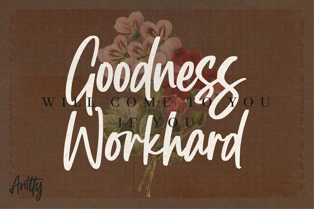 Anitty – Quick Brush Font, a Handwritten Font by Gassstype (Photo 3 of 8)
