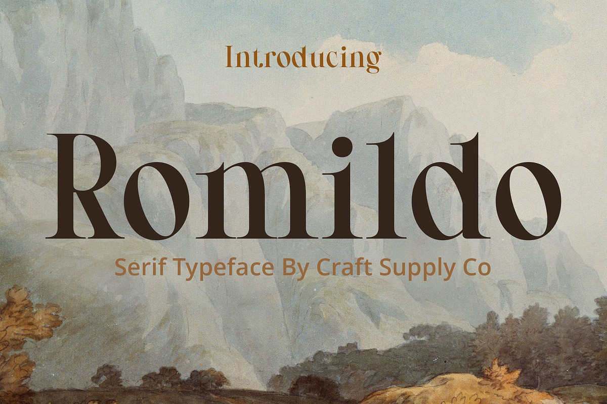 Romildo – Classic Serif, a Serif Font by Craft Supply Co. (Photo 1 of 8)