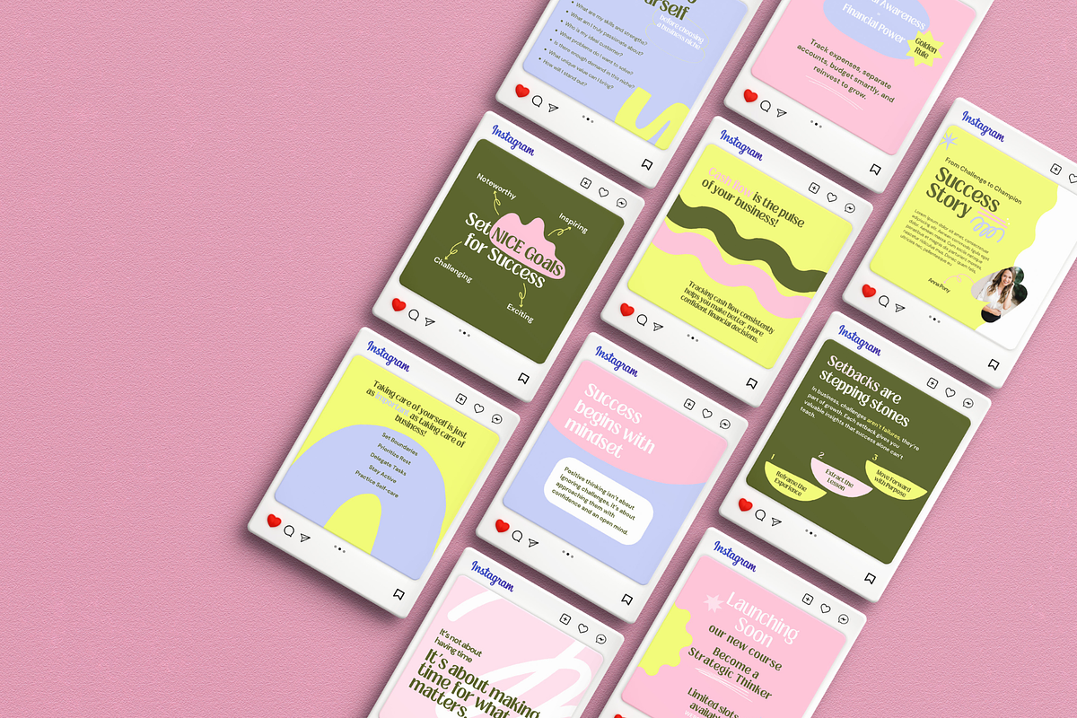 Business Social Canva Templates Kit, a Social Media Template by Soul & Maeum Store (Photo 2 of 6)
