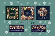 Christmas gingerbread clip-art, an Object Graphic by KupalinaArt (Thumbnail 5 of 8)