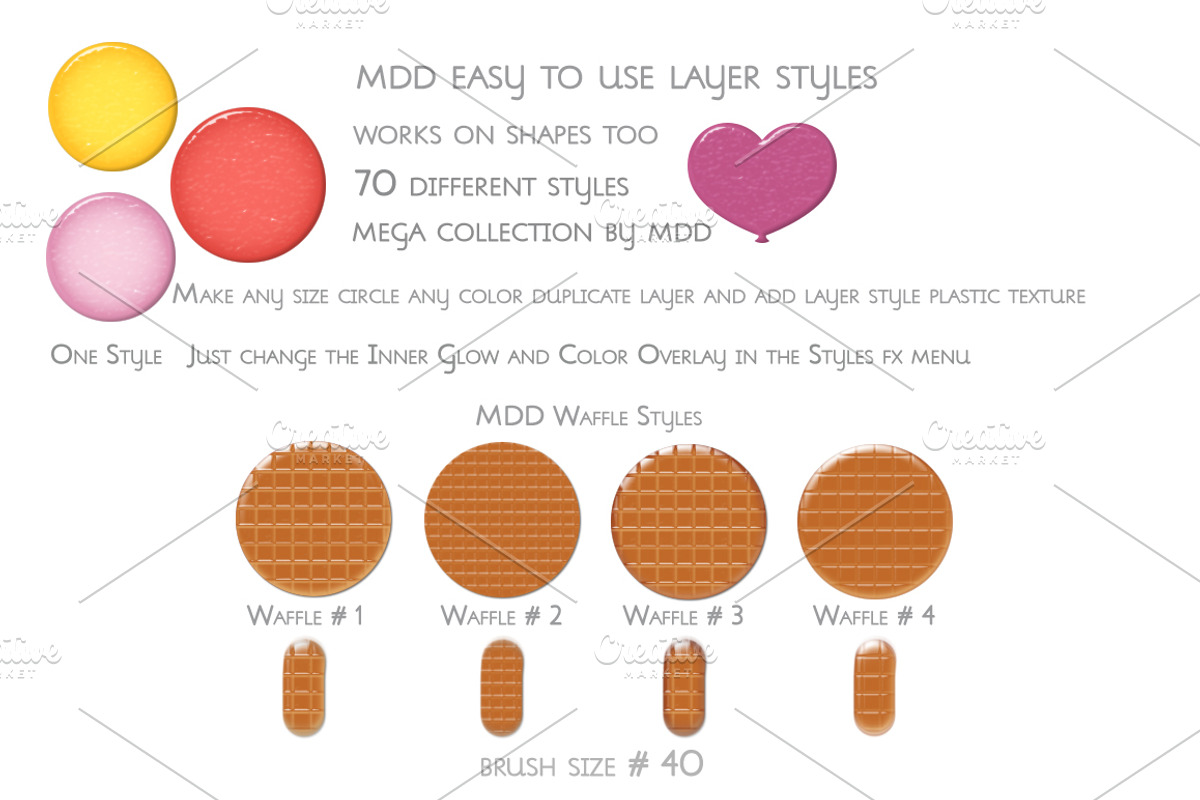 Adobe Photoshop Layer Styles, a Layer Style Add-On by MDD Designs (Photo 4 of 4)