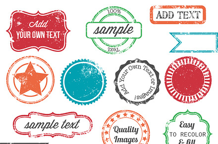 Christmas Stamps Photoshop Brushes preview 5