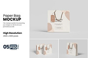 Paper Bag Mockup, a Packaging Mockup by Akrinity Digital (Thumbnail 1 of 4)