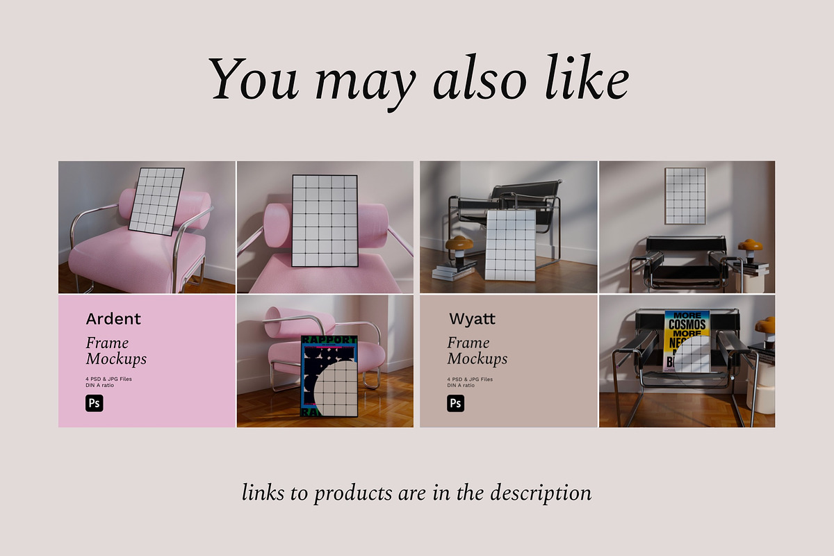 Frame Mockup Set BELLAMY, a Household Mockup by Bonumo (Photo 11 of 11)