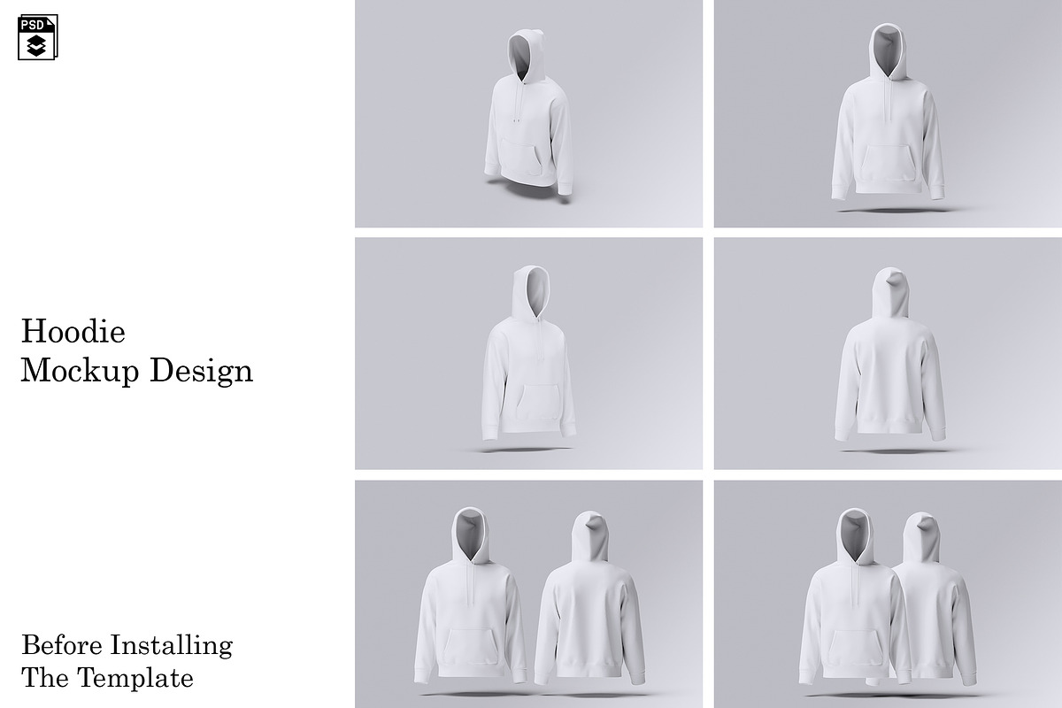 Hoodie Mockup, a Hoody Mockup by Riel Concept (Photo 2 of 8)