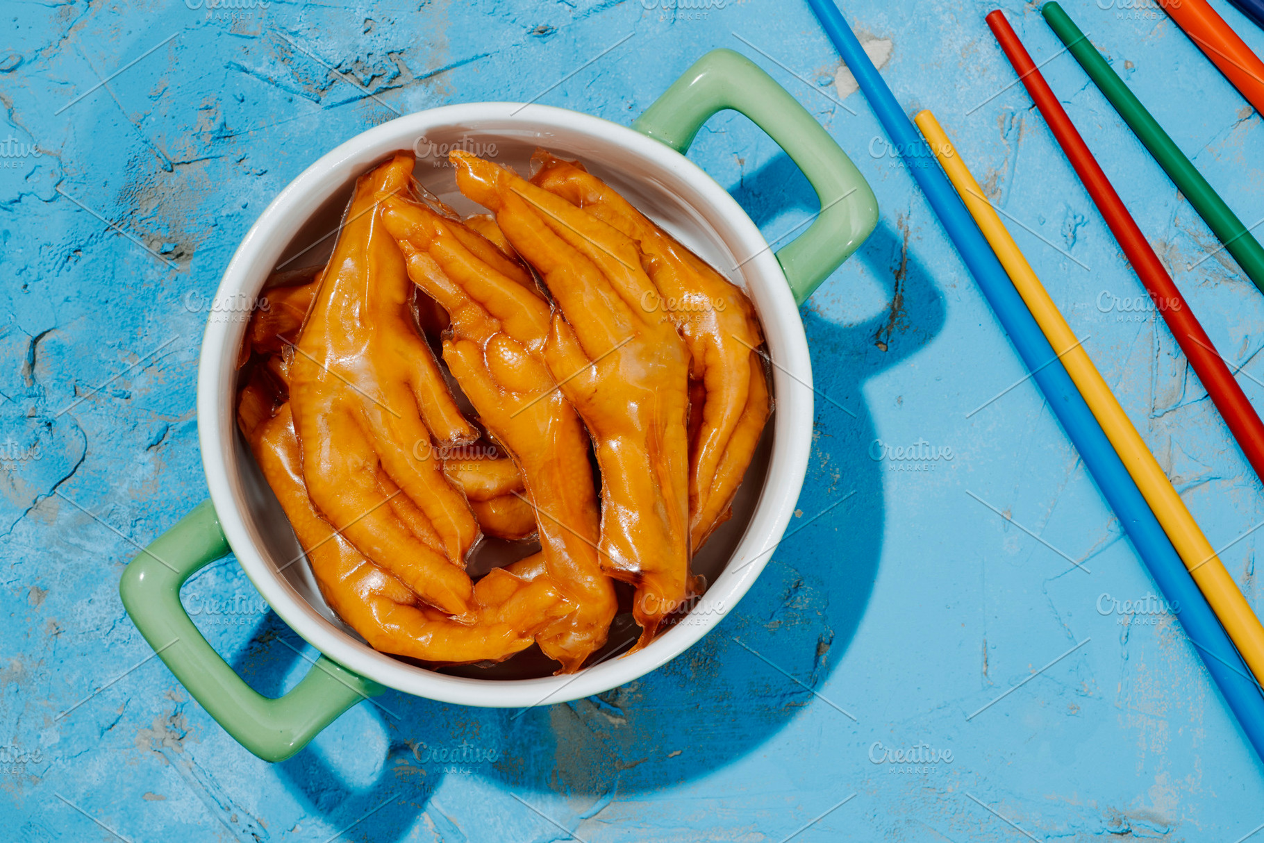 casserole with some asian boneless chicken feet, a Photo by Nito