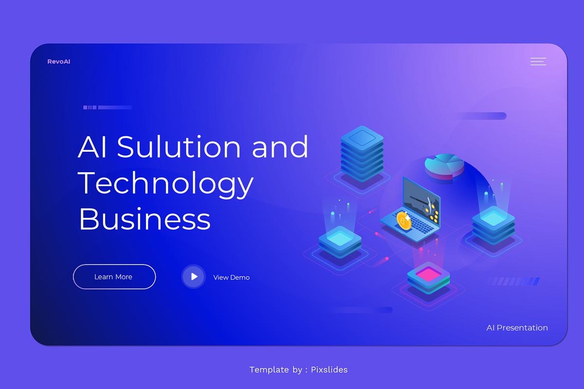 Ai Solution & Technology Powerpoint, a Presentation Template by Pixslides (Photo 3 of 7)