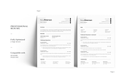 Minimal Resume Design Template, a Resume Template by GraphicFlava (Thumbnail 2 of 8)