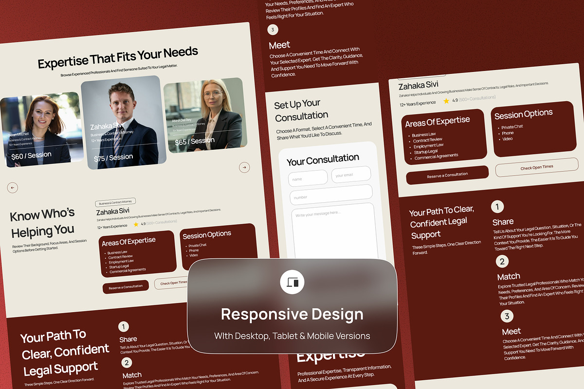 Lawvia - Legal Consultation Landing, a Landing Page Template by productype1 (Photo 3 of 5)