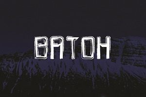 Batoh font, a Font by khalwa.studio