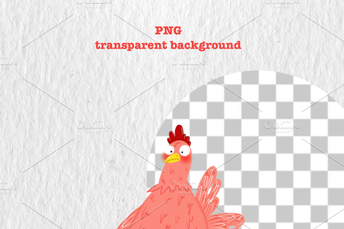 Whimsical Chicken Clipart Set, an Animal Illustration by Oleksandra Illustrates (Photo 3 of 12)