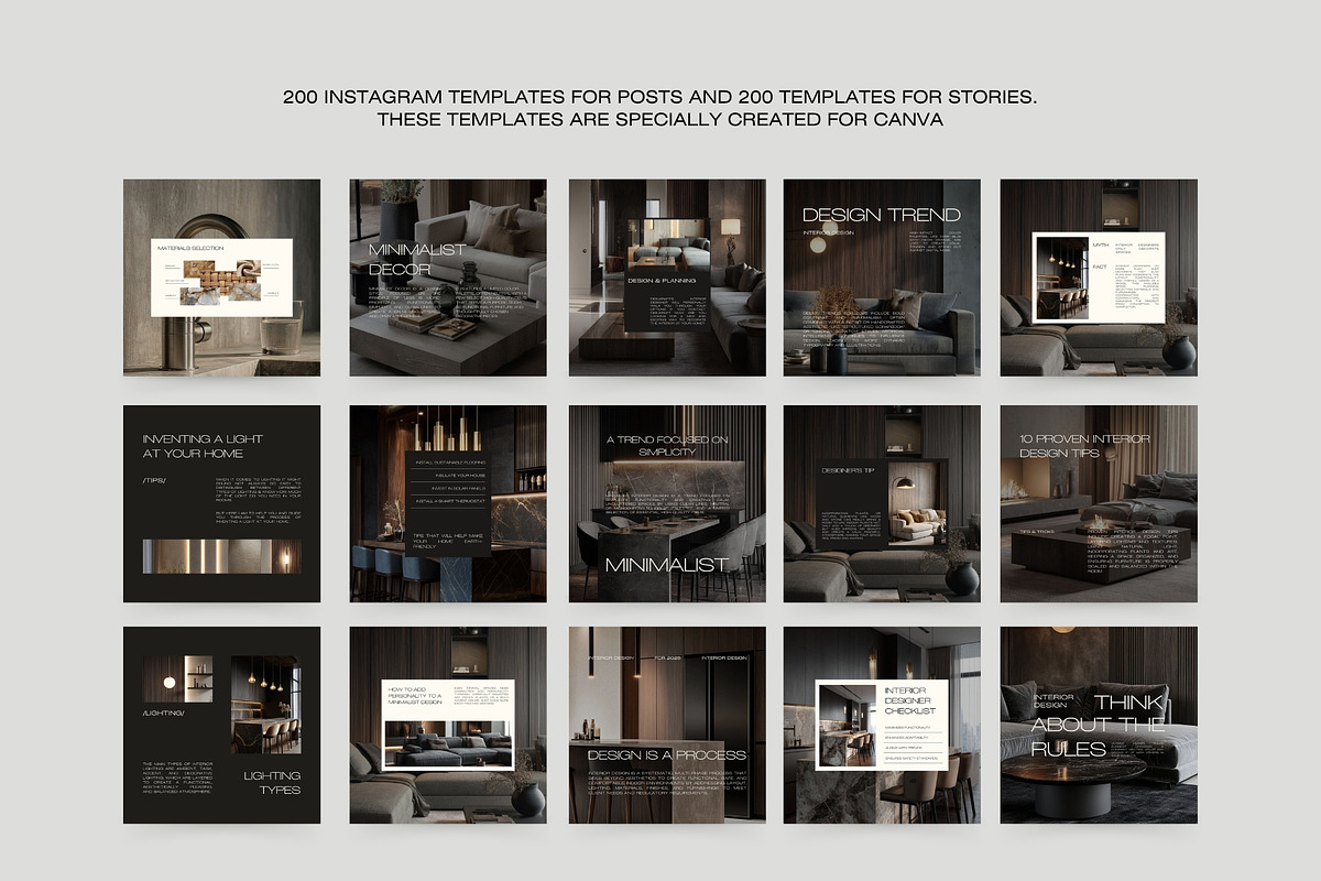 Interior Design Instagram Bundle III, a Social Media Template by Instprofi | Studio Estimo (Photo 19 of 49)