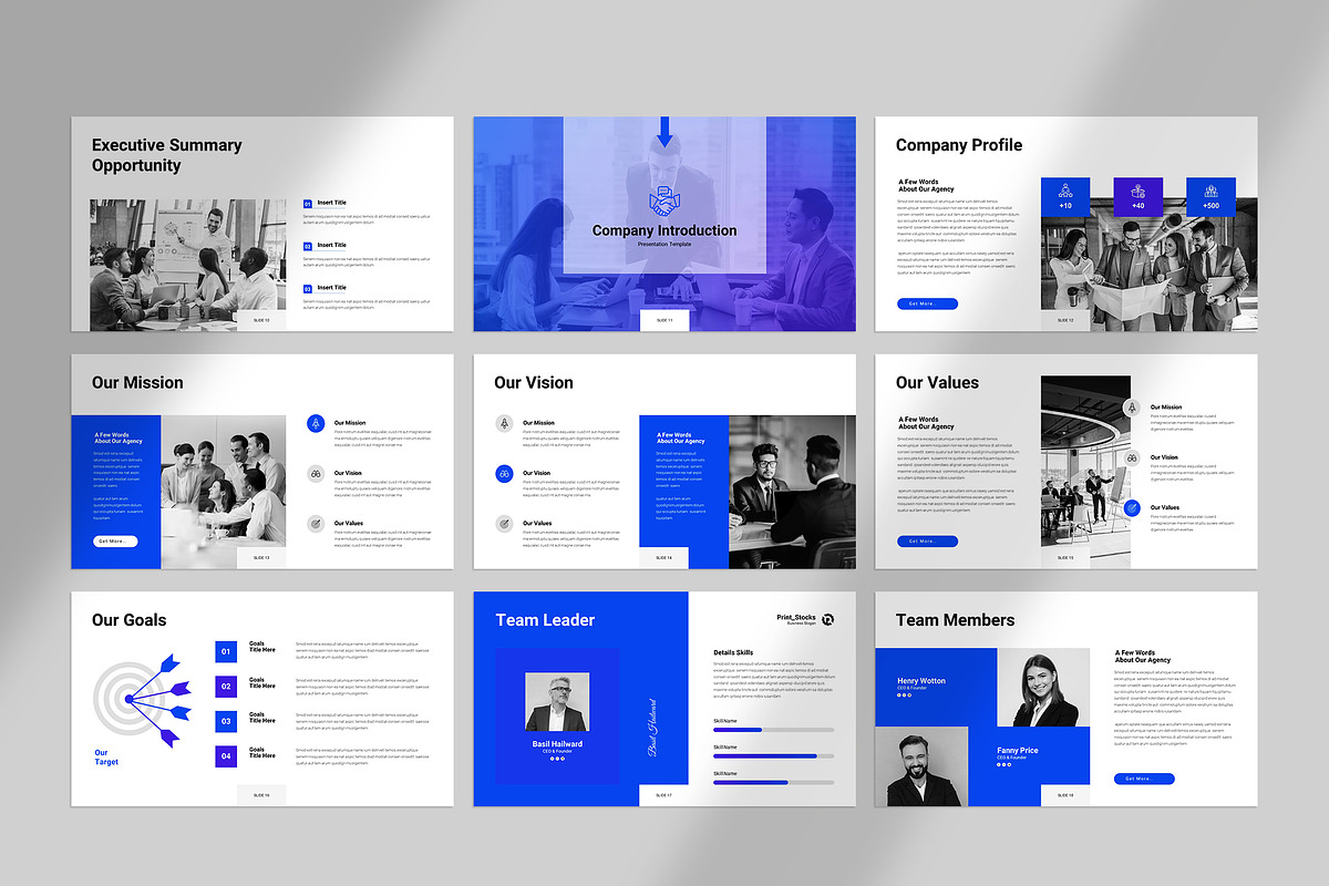 Corporate Business Template ( PPTX ) a Presentation Template by Spark