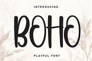BOHO | Script Font, a Script Font by Scratchones (Thumbnail 1 of 8)
