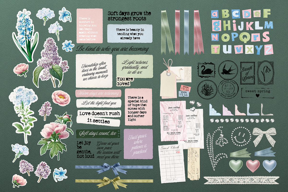 BREATH OF SPRING Scrapbooking Bundle, an Object Graphic by Moon Starer Studio (Photo 8 of 10)
