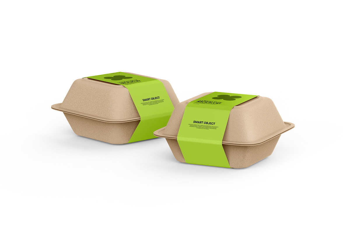Takeout Kraft Container Mockup, a Packaging Mockup by Ram Studio LLC (Photo 8 of 16)