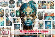 Alien Goddess Junk Journal ADDON, an Object Illustration by CraftArtStory (Thumbnail 1 of 3)