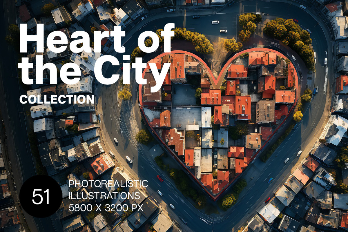 Heart of the City - 51 images, an Object Illustration by Handmadefont (Photo 1 of 14)