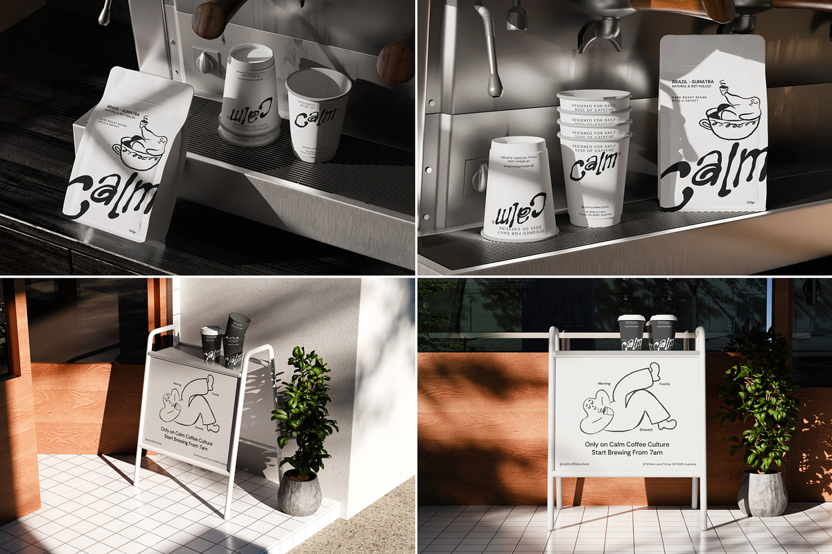 38 Coffee Shop Cafe Branding Mockup, a Cups & Container Mockup by Vitora Mockup (Photo 5 of 12)