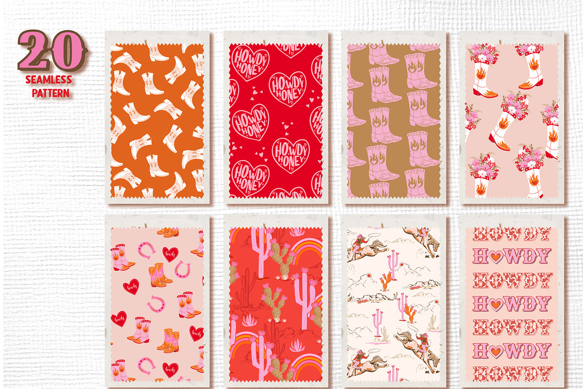 HOWDY LOVE, a Pattern Graphic by MSNTY STUDIOX (Photo 5 of 27)