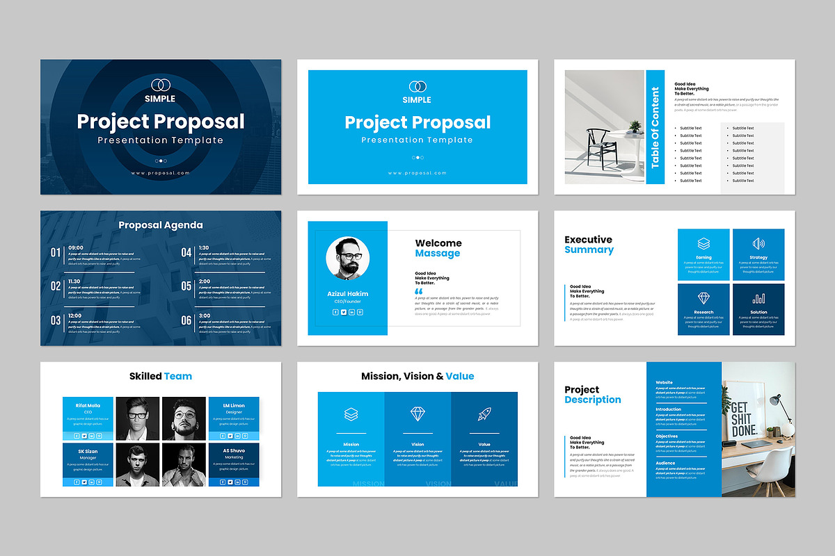 Project Proposal PowerPoint Template, a Presentation Template by ...