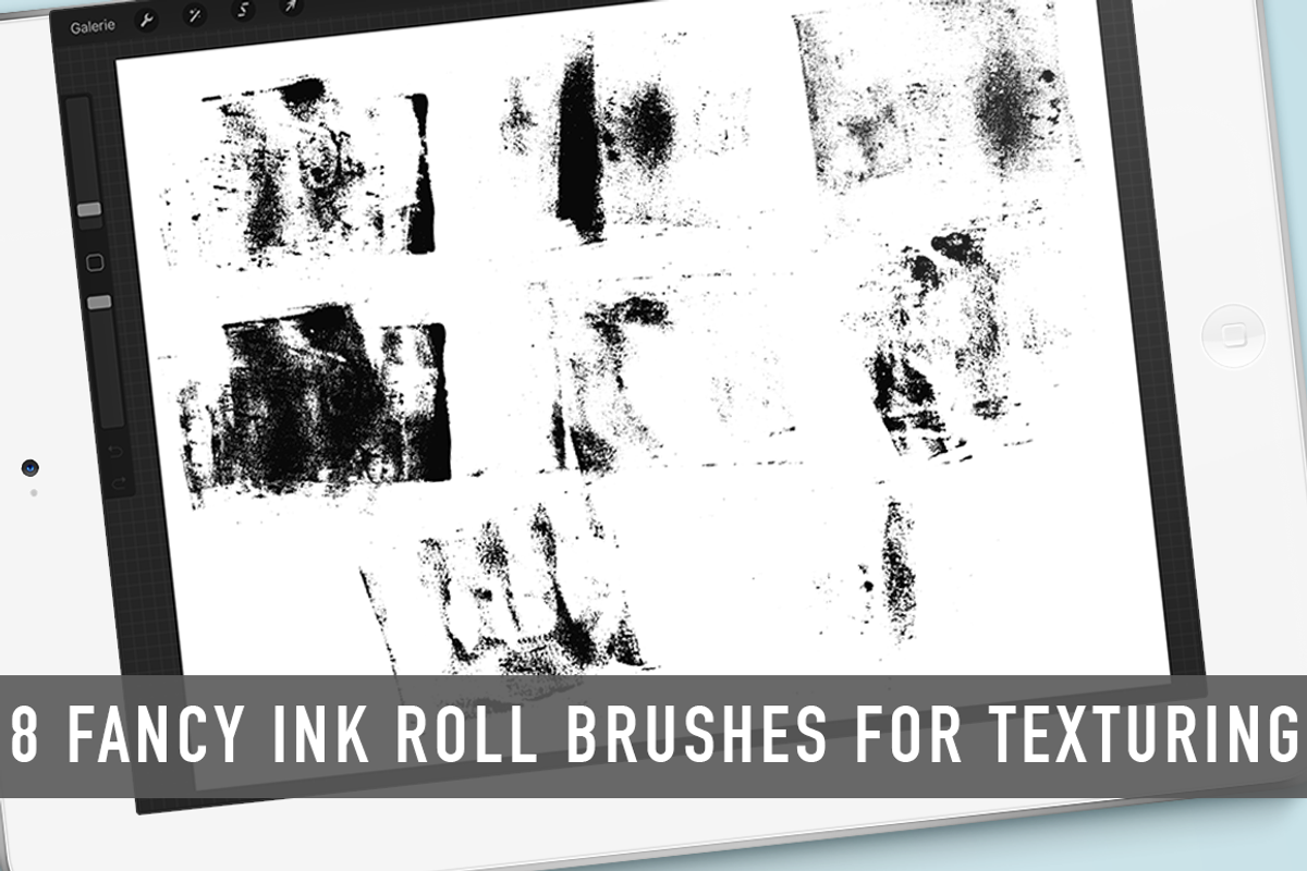 Ink roll textures for procreate app preview 2