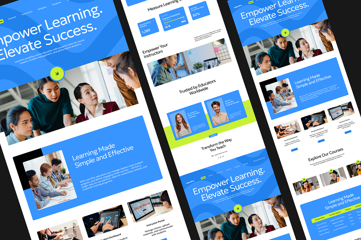 Figma Online Education Landing Page, a Landing Page Template by Musara (Photo 3 of 5)