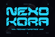 Nexokora Techno - Logo Font, a Sans Serif Font by Nirmana Visual (Thumbnail 1 of 8)