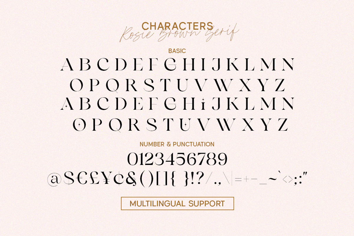 Rosie Brown - Font Duo, a Serif Font by Letterhend Studio (Photo 7 of 10)