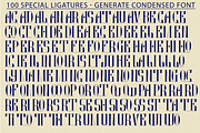 GENERATE CONDENSED FONT, a Serif Font by 177Studio (Thumbnail 7 of 8)