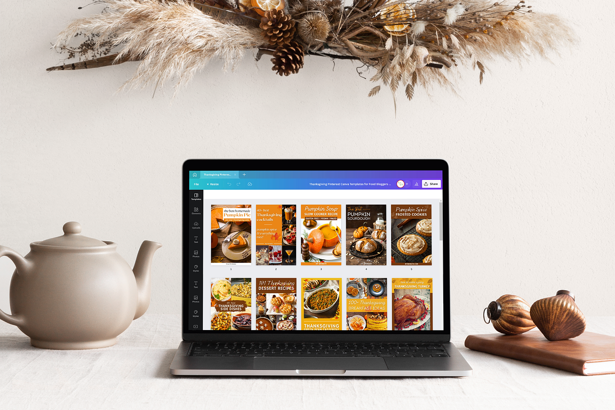 Canva Pinterest Templates - Food Blog preview 6