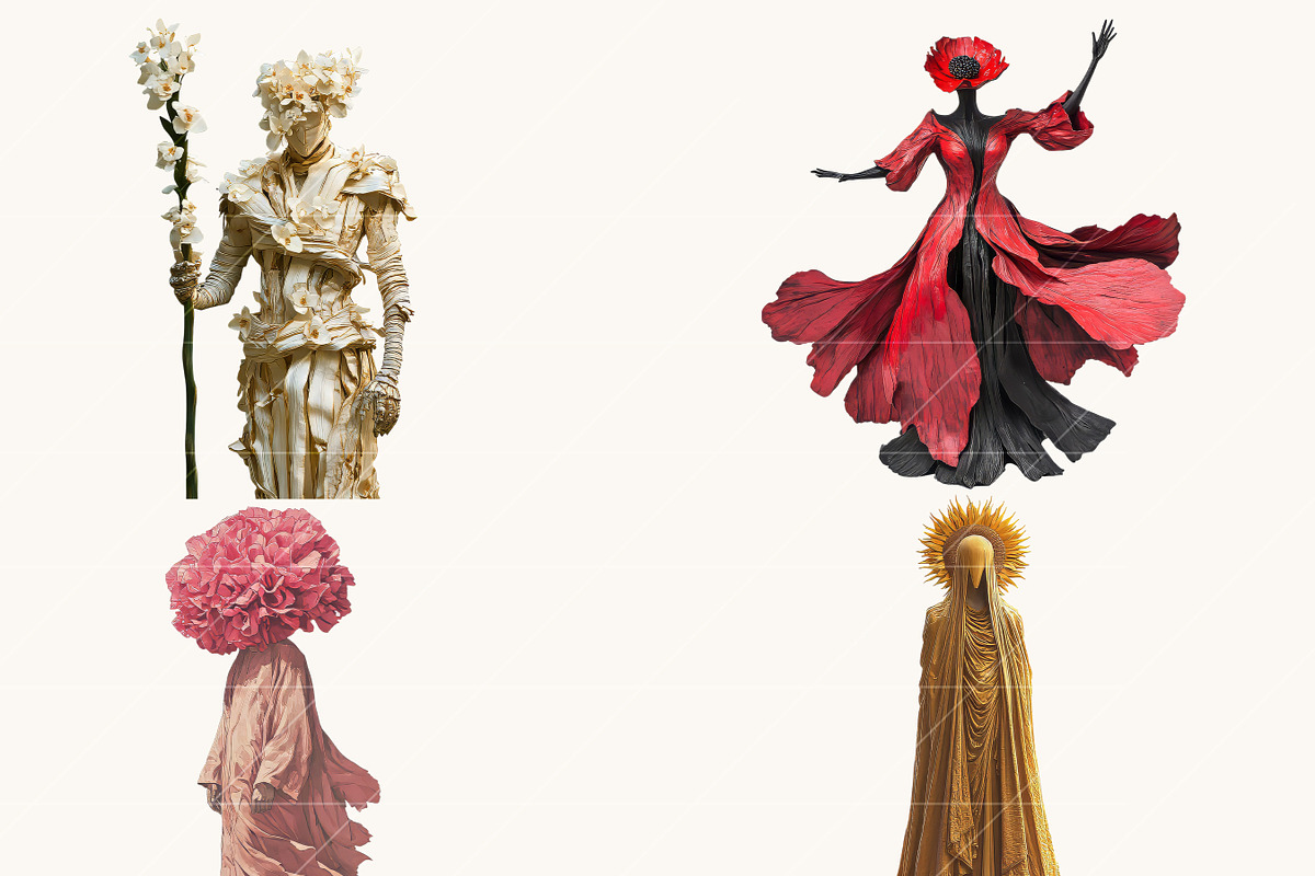 Surreal Art Floral Characters, a Person Illustration by BusyDaydesign (Photo 5 of 9)