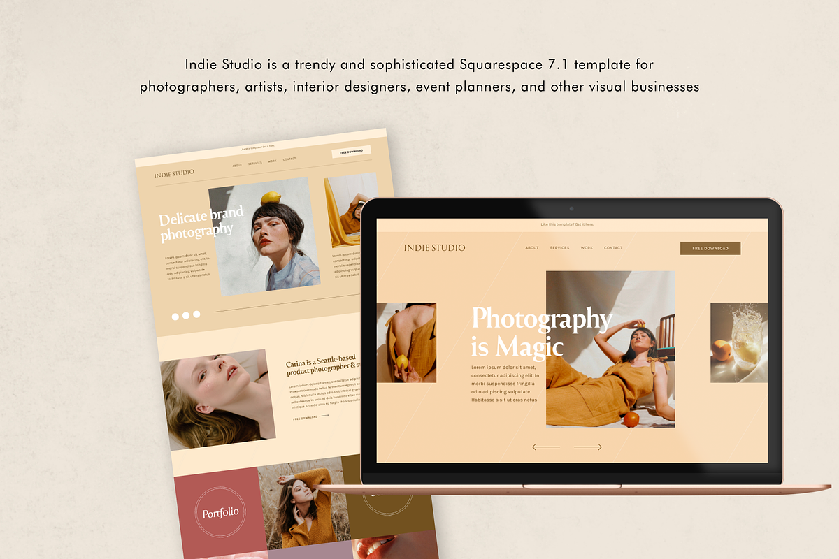 Squarespace template: Indie Studio, a Squarespace Template by Applet Studio (Photo 4 of 5)