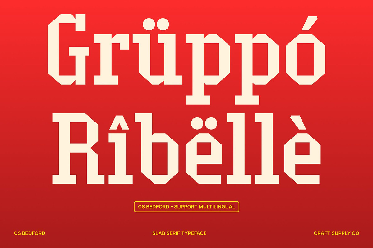 CS Bedford – Modern Slab Serif, a Slab Serif Font by Craft Supply Co. (Photo 5 of 8)