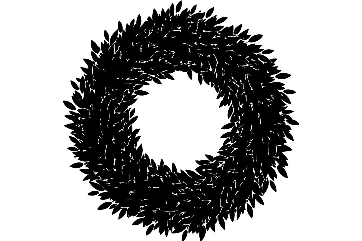 Botanical Laurel Wreath Silhouette, an Object Graphic by Creativeshirt (Photo 17 of 17)