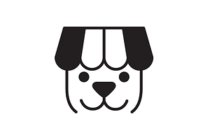 cute pet shop mascot cartoon logo, a Branding & Logo Template by devastd