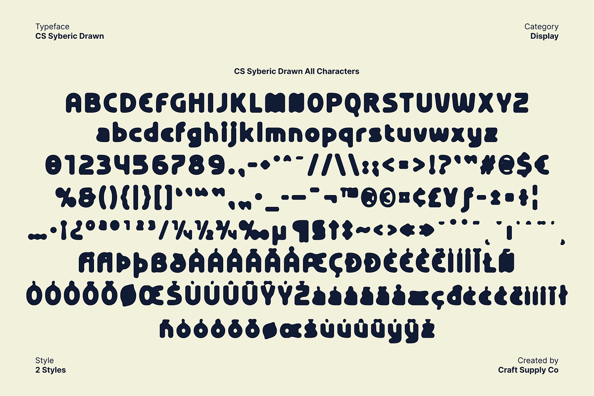 CS Syberic Drawn, a Sans Serif Font by Craft Supply Co. (Photo 8 of 8)
