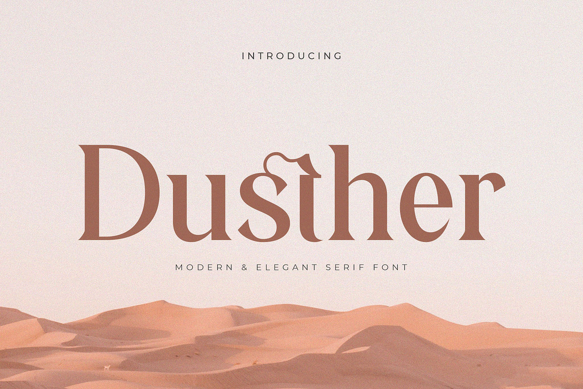 Dusther - Modern Serif Font, a Serif Font by BrandSemut (Photo 1 of 5)