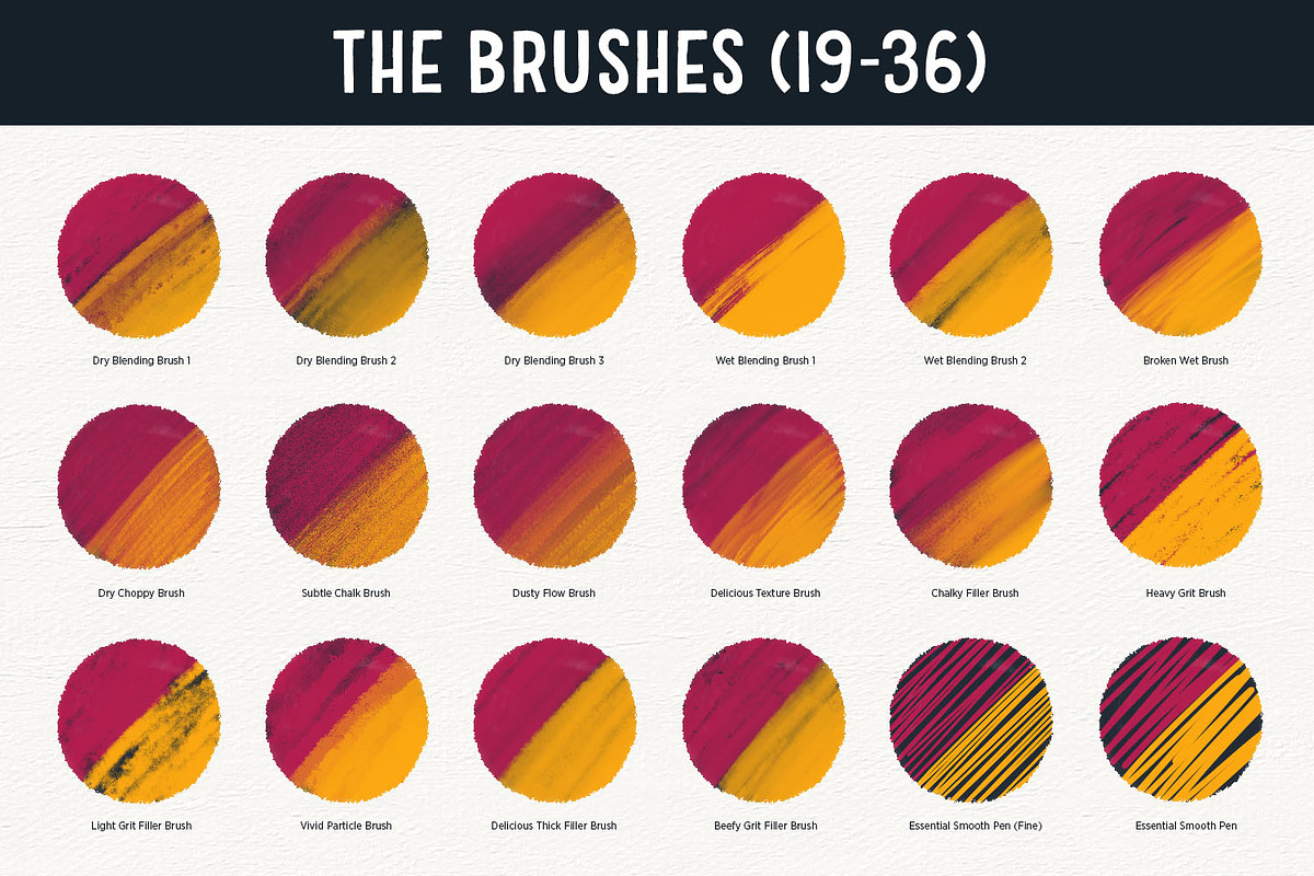 The Brush Bar | 60 Procreate Brushes, a Brush Add-On by Callie Rian & Co. (Photo 7 of 13)