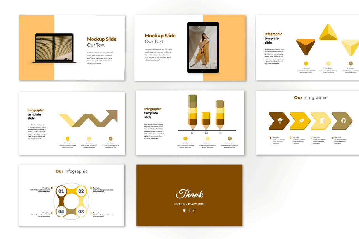 Cobain Creative Fashion Google Slide, a Presentation Template by Overcloud (Photo 3 of 4)