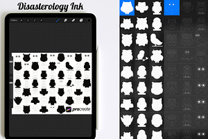 Cartoon Owl Set 2 Procreate Brush
