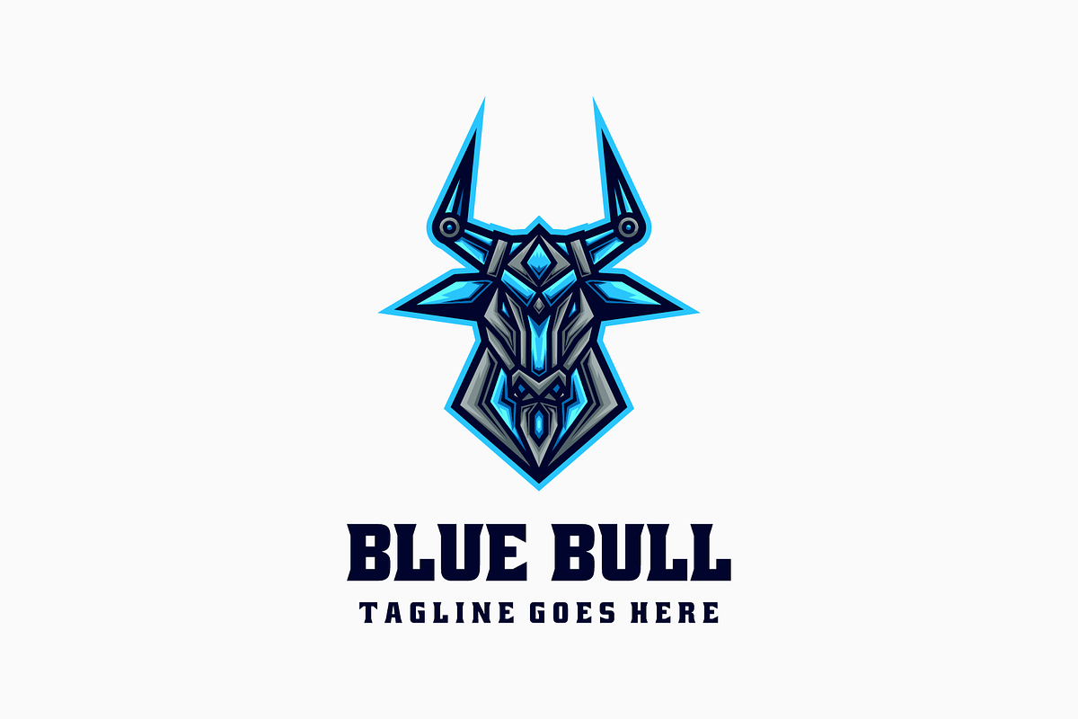 Blue Bull E- Sport and Sport Logo, a Branding & Logo Template by Artnivora.Std