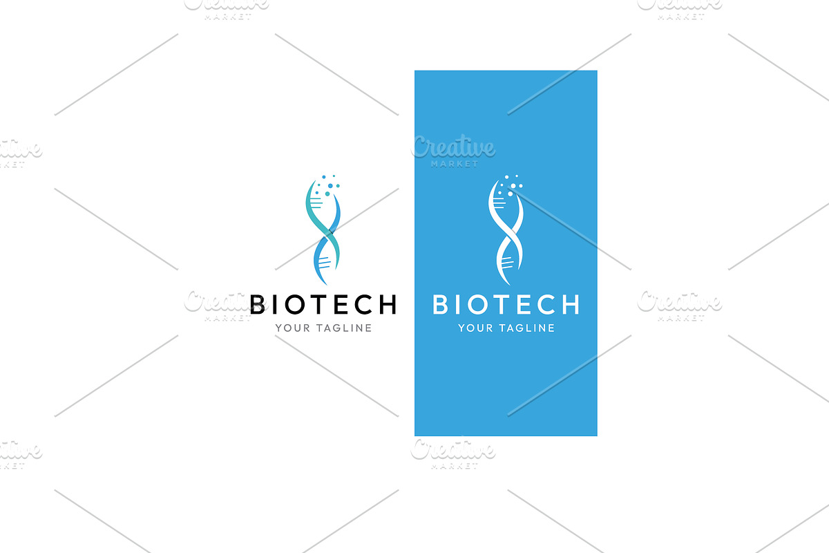 Creative bio tech dna logo., a Branding & Logo Template by LOGOCREATIVE